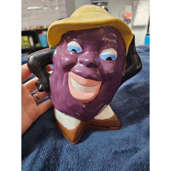 Other - Vintage California Raisins Ceramic Piggy Bank Retro 1980s Advertising Mascot